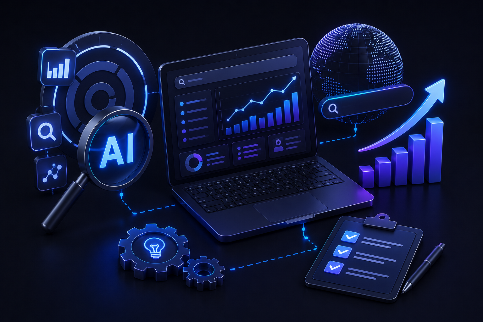 AI SEO platform and visibility workflow
